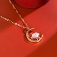 Korean version of hibiscus stone zodiac pendant diamond necklace pendant fashion accessoriespicture30